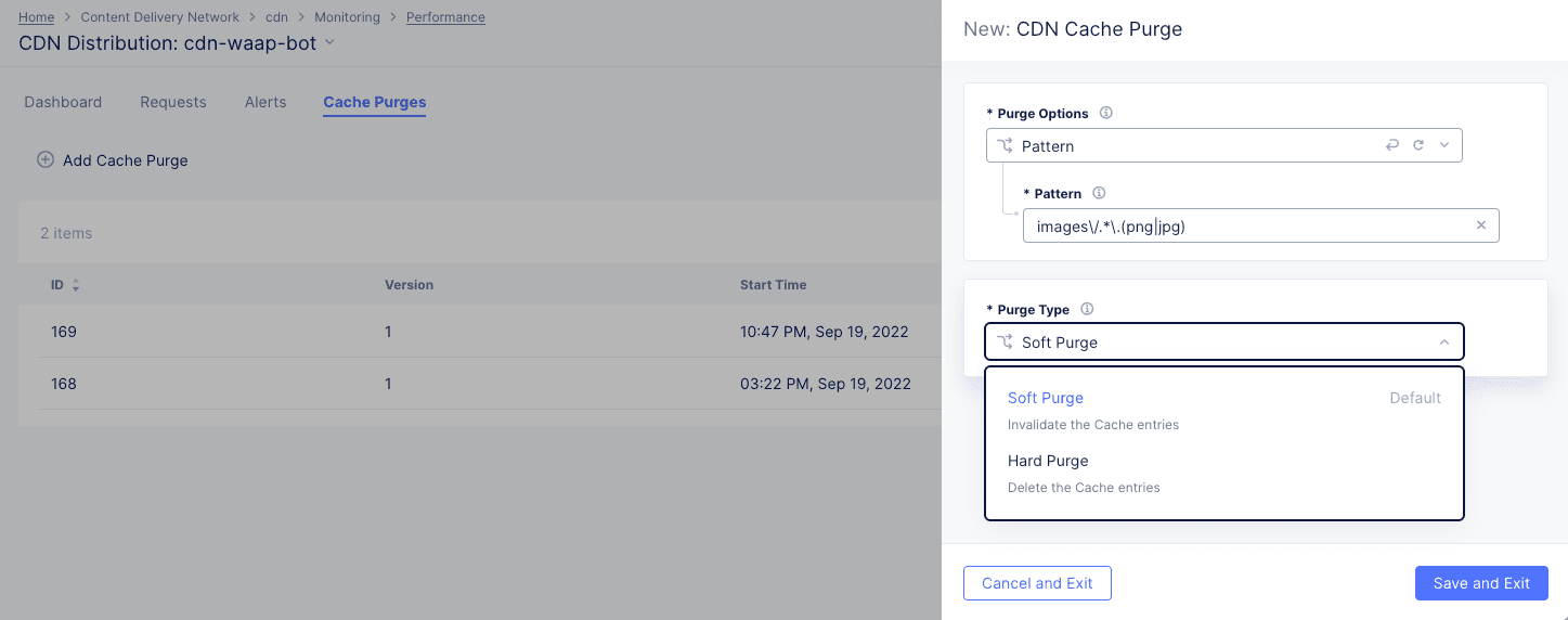 Figure: Distribution Cache Purge Request