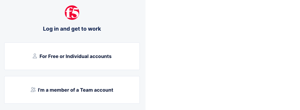 Figure: Select Account Type