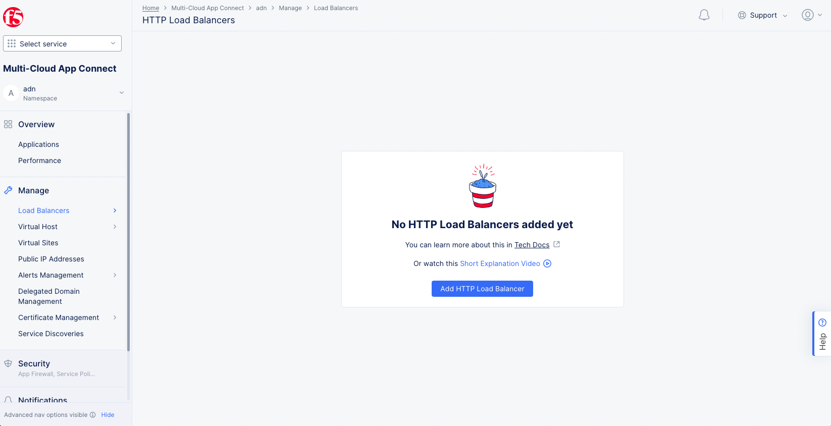Figure: Add HTTP Load Balancer