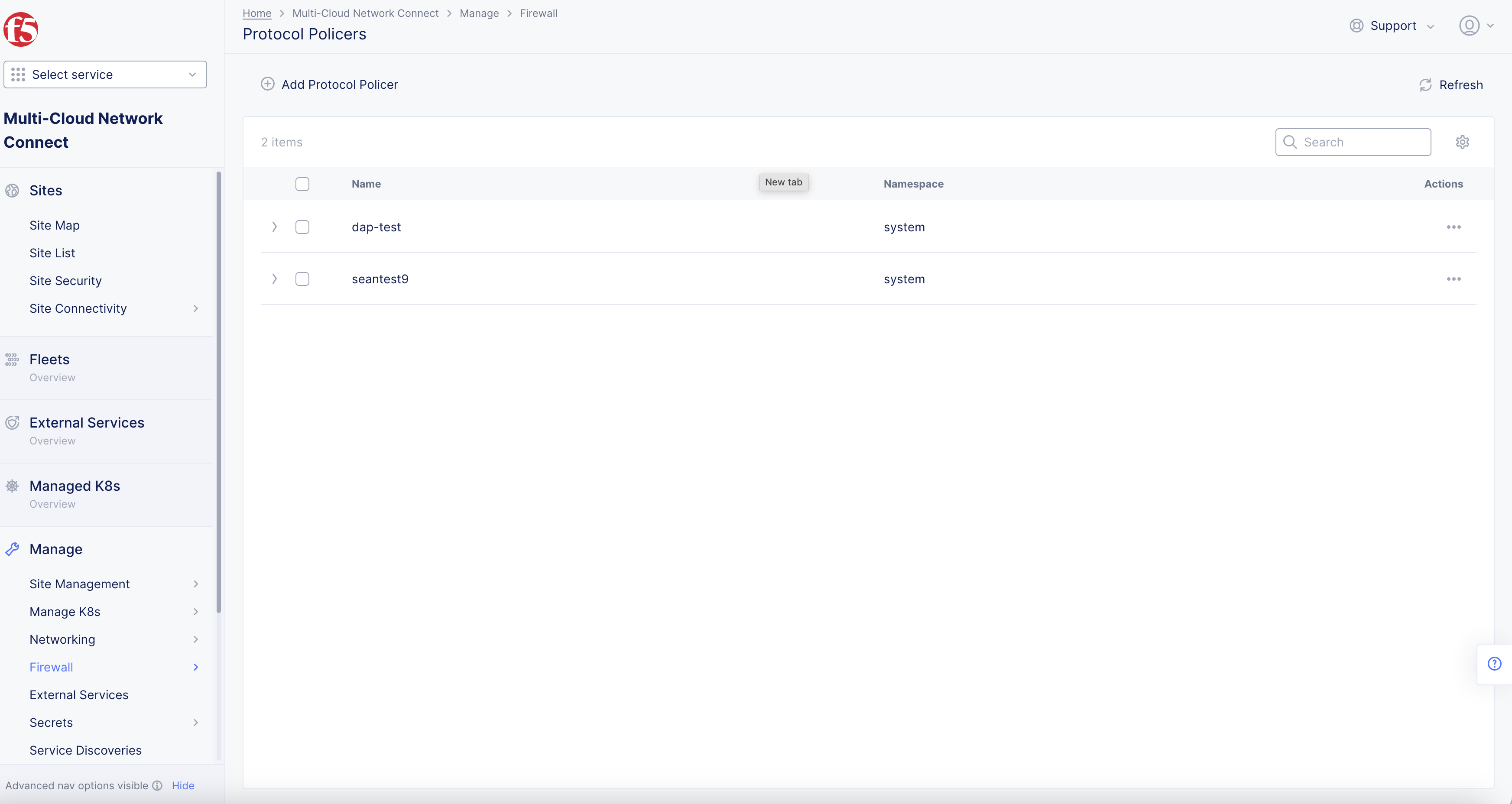 Figure: Add Policer Metadata