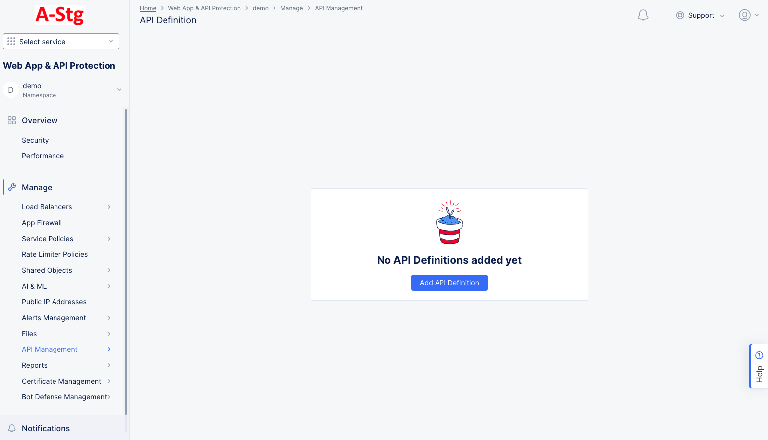 Figure: Create API Definition