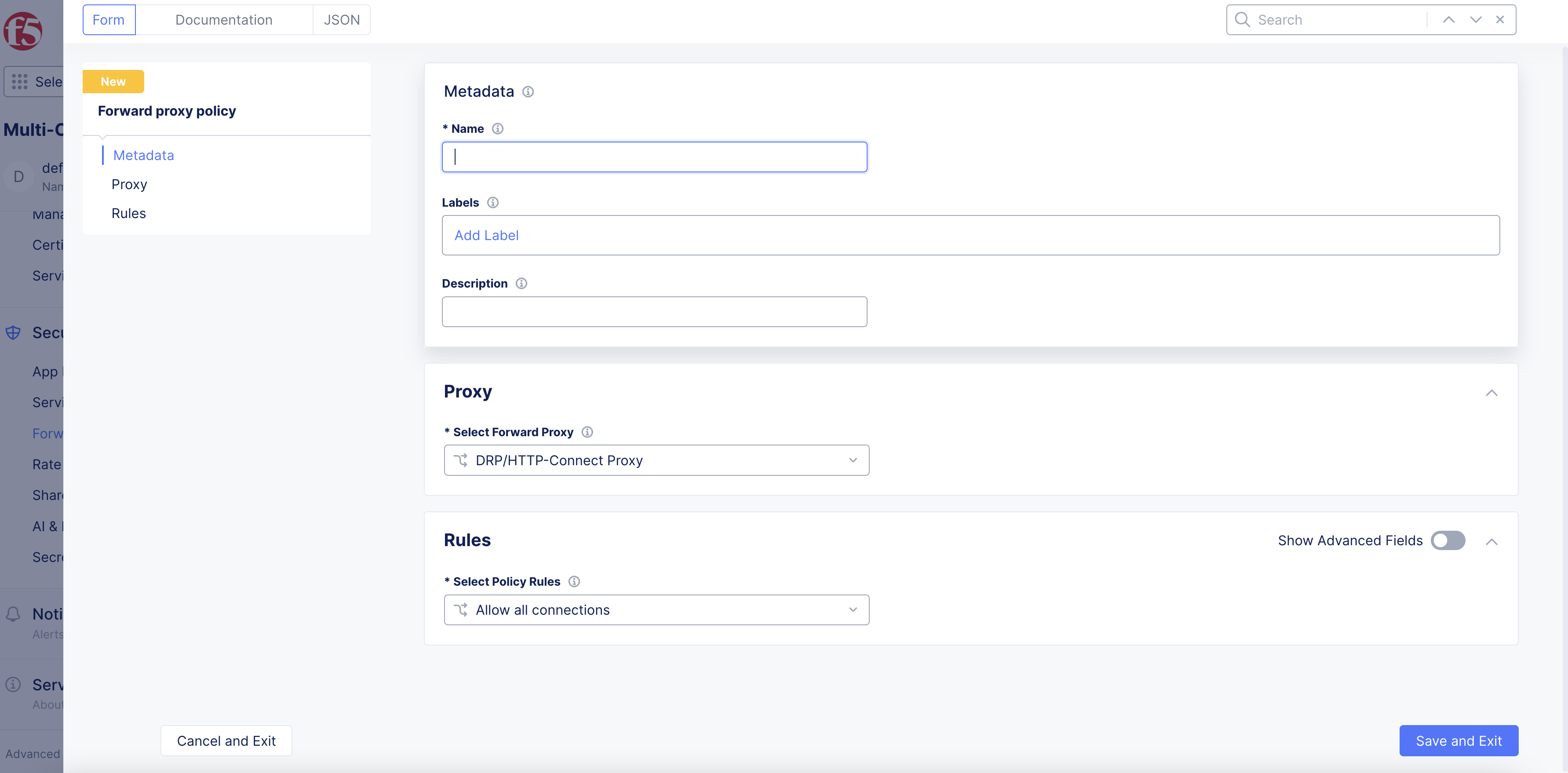 Figure: Add Name for URL Scores